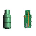 Studnia przepompowa - przepompownia PP 600-1485 250/290 litrów