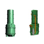 Studnia przepompowa - przepompownia PP 600-1665 150/290 litrów