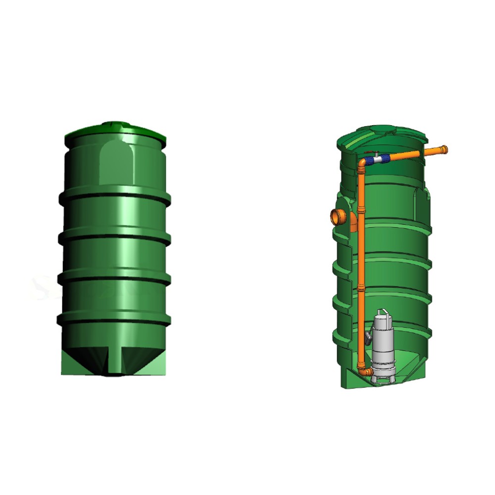 Studnia przepompowa - przepompownia PP 700 - 1550